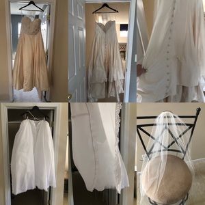 Wedding dress and accessories